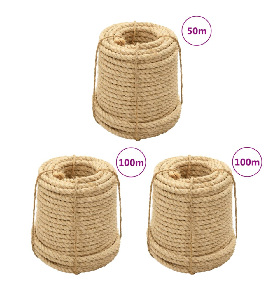 Cordes en sisal 3 pcs 14 mm