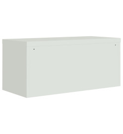 Classeur gris clair 90x40x240 cm acier