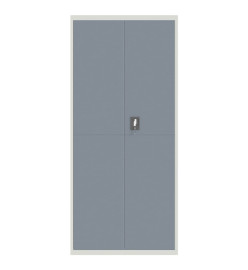 Classeur gris clair et gris foncé 90x40x200 cm acier