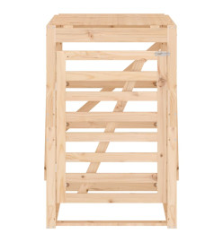 Abri pour poubelle sur roulettes 84x90x128,5 cm bois massif pin