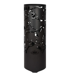 Esschert Design Baril à feu Birds on Twig Acier au carbone Noir FF409