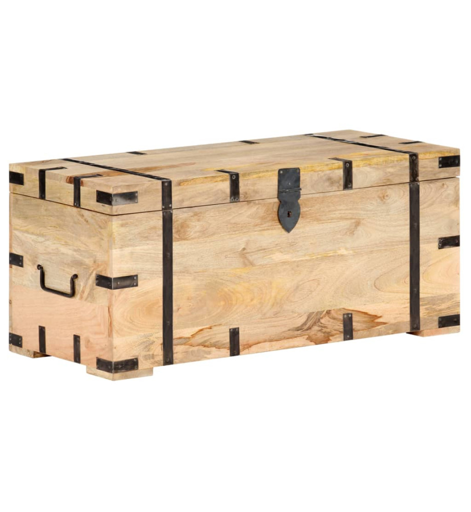 Coffre 90x40x40 cm Bois solide de manguier Coffre 90x40x40 cm Bois solide de manguier