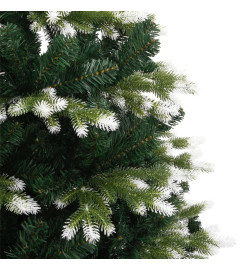 Sapin de Noël artificiel à charnières avec neige floquée 210 cm