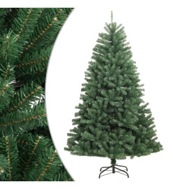 Sapin de Noël artificiel à charnières avec support vert 270 cm