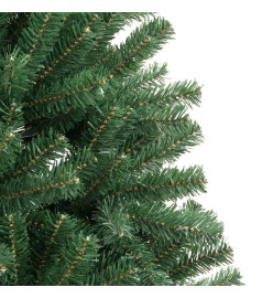 Sapin de Noël artificiel à charnières avec support vert 150 cm