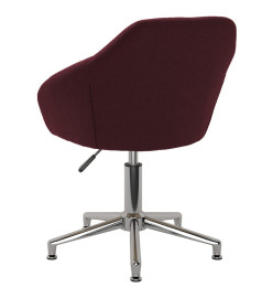 Chaise pivotante de bureau Violet Tissu