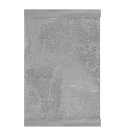 Étagères cube murales 6 pcs Gris béton 60x15x23 cm Aggloméré