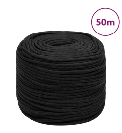 Corde de bateau Noir complet 6 mm 50 m Polypropylène