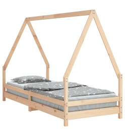 Cadre de lit pour enfants 90x200 cm bois de pin massif