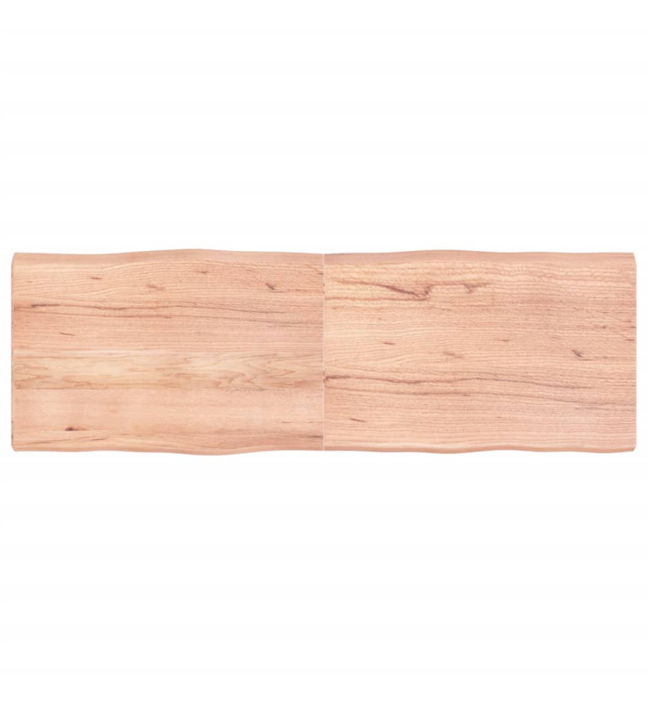 Dessus de table bois chêne massif traité bordure assortie