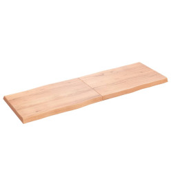 Dessus de table bois chêne massif traité bordure assortie