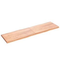 Dessus de table bois chêne massif traité bordure assortie