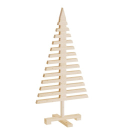 Arbre de Noël en bois pour décoration 90 cm bois massif de pin