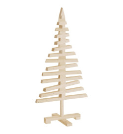 Arbre de Noël en bois pour décoration 90 cm bois massif de pin