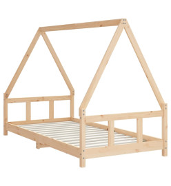 Cadre de lit pour enfant 90x190 cm Bois de pin massif