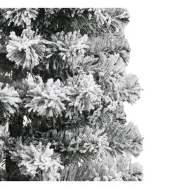 Sapin de Noël artificiel à charnières avec neige floquée 150 cm