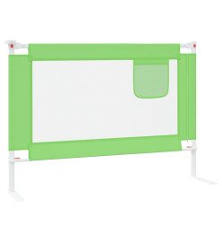 Barrière de sécurité de lit enfant Vert 90x25 cm Tissu