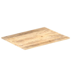 Dessus de table Bois de manguier solide 15-16 mm 80x70 cm