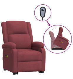 Fauteuil de massage Rouge bordeaux Tissu