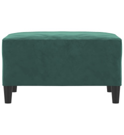 Repose-pied Vert foncé 70x55x41 cm Velours