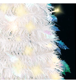 Sapin de Noël artificiel escamotable 200 LED blanc 210 cm