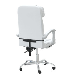 Fauteuil inclinable de bureau Blanc Similicuir