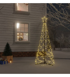 Arbre de Noël cône Blanc chaud 200 LED 70x180 cm