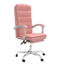 Fauteuil inclinable de bureau Rose Similicuir