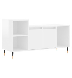 Meuble TV Blanc brillant 100x35x55 cm Bois d'ingénierie