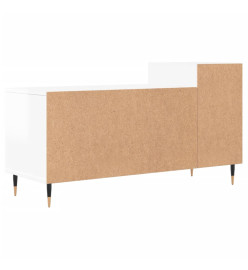 Meuble TV Blanc brillant 100x35x55 cm Bois d'ingénierie