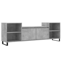 Meuble TV Gris béton 160x35x55 cm Bois d'ingénierie