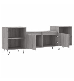 Meuble TV Sonoma gris 160x35x55 cm Bois d'ingénierie