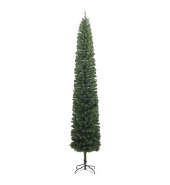 Sapin de Noël mince avec support 210 cm PVC