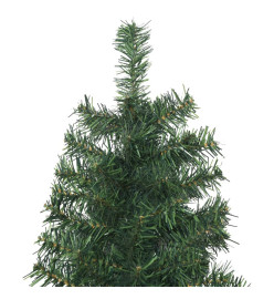 Sapin de Noël mince avec support 210 cm PVC