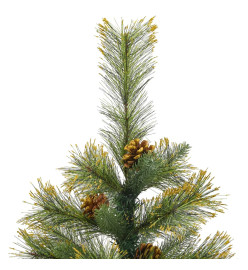 Sapin de Noël artificiel articulé avec pommes de pin 150 cm