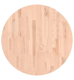 Dessus de table Ø70x4 cm rond bois massif de hêtre