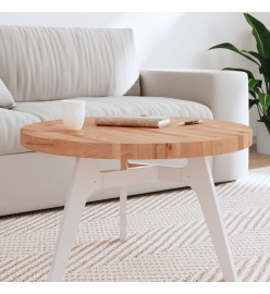 Dessus de table Ø70x4 cm rond bois massif de hêtre