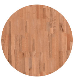 Dessus de table Ø70x4 cm rond bois massif de hêtre