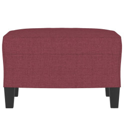 Repose-pied Rouge bordeaux 60x50x41 cm Tissu