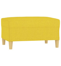 Repose-pied Jaune clair 70x55x41 cm Tissu