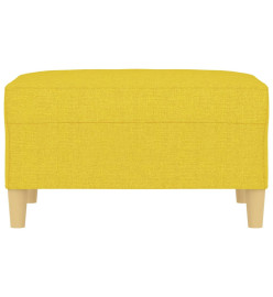 Repose-pied Jaune clair 70x55x41 cm Tissu