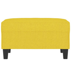 Repose-pied Jaune clair 70x55x41 cm Tissu