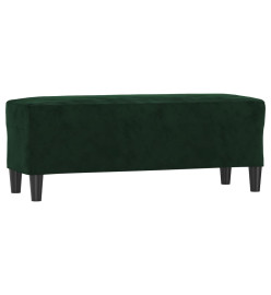 Banc Vert foncé 100x35x41 cm Velours