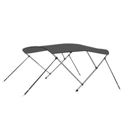 Auvent bimini à 3 arceaux Anthracite 183x140x137 cm