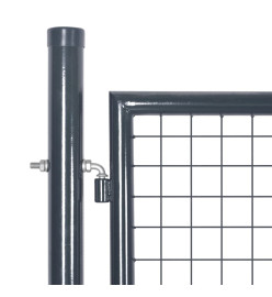 Portal de jardin maille anthracite 300x175 cm acier galvanisé