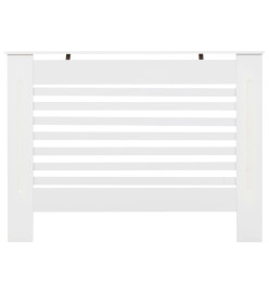 Cache-radiateur Blanc 112x19x81,5 cm MDF