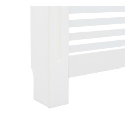 Cache-radiateur Blanc 112x19x81,5 cm MDF