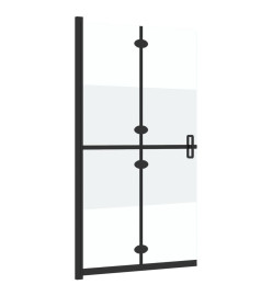 Paroi de douche pliable Verre ESG demi-dépoli 110x190 cm