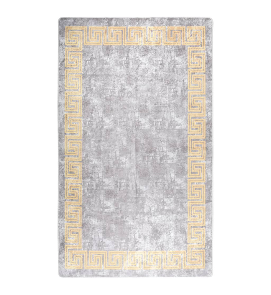 Tapis lavable antidérapant 120x180 cm Gris