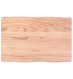 Dessus de table bois chêne massif traité bordure assortie